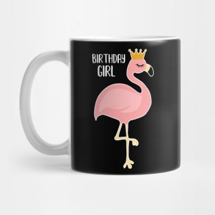 Pink Flamingo, Birthday Girl Gift Princess Mug